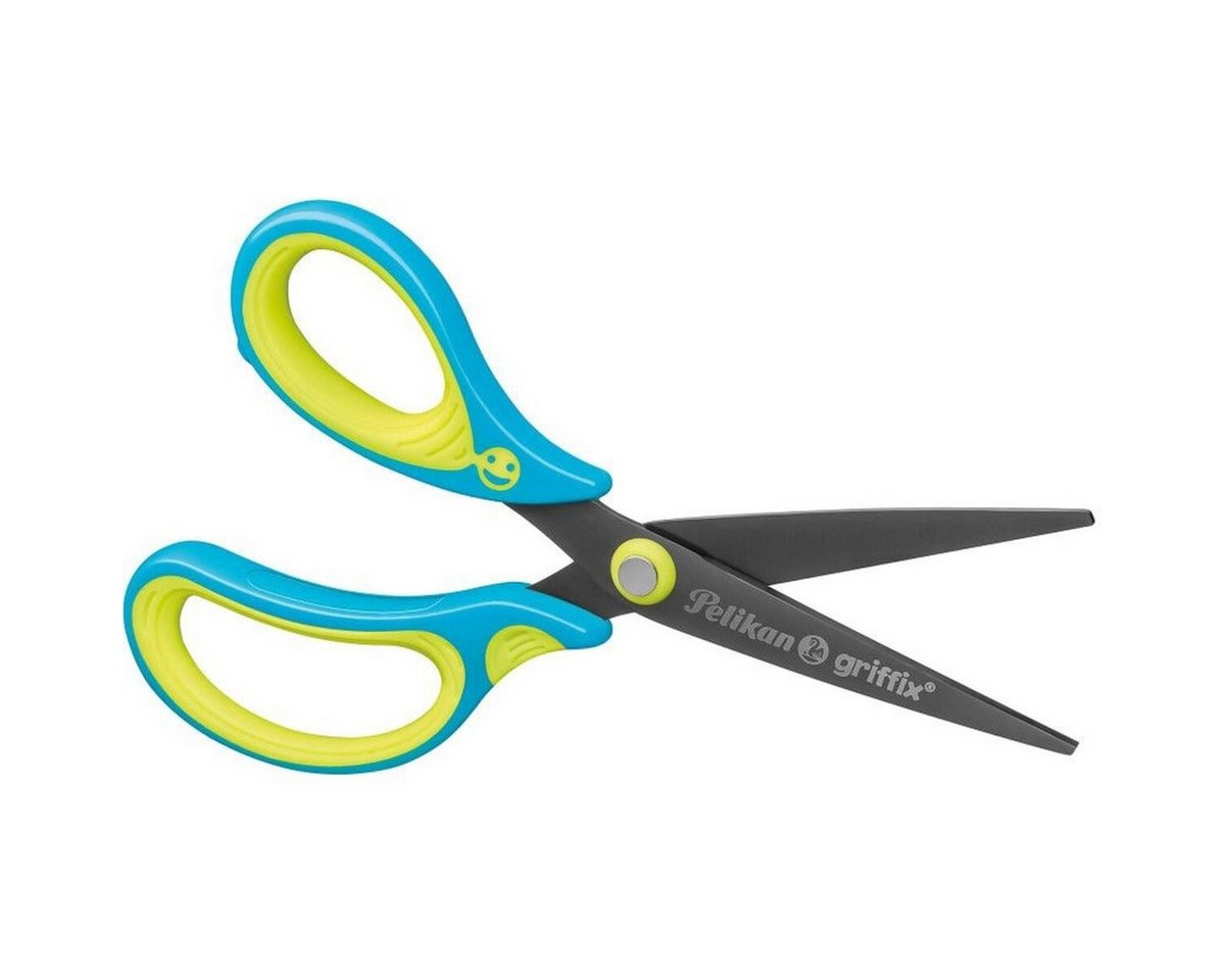 Pelikan Füllhalter Schulschere griffix links spitz neon Fresh Blue