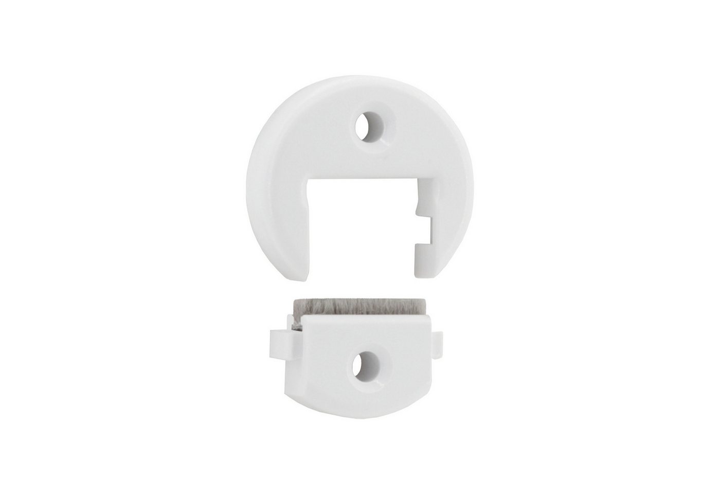 Selve Rollladen-Gurtführung 23 mm rund mit Bürste, Aufputz-Montage, für max. 2,30 cm Gurtbreite, 1-St., mit Bürstendichtung, ideal für Sanierungsarbeiten Bild 2