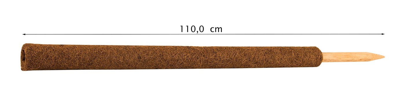 BigDean Ranksäule Pflanzstab aus Kokos - Rankstab Rankhilfe Set, 1 St., Rankstäbe, Verlängerbar, Kombinierbar, Natürlich Bild 2
