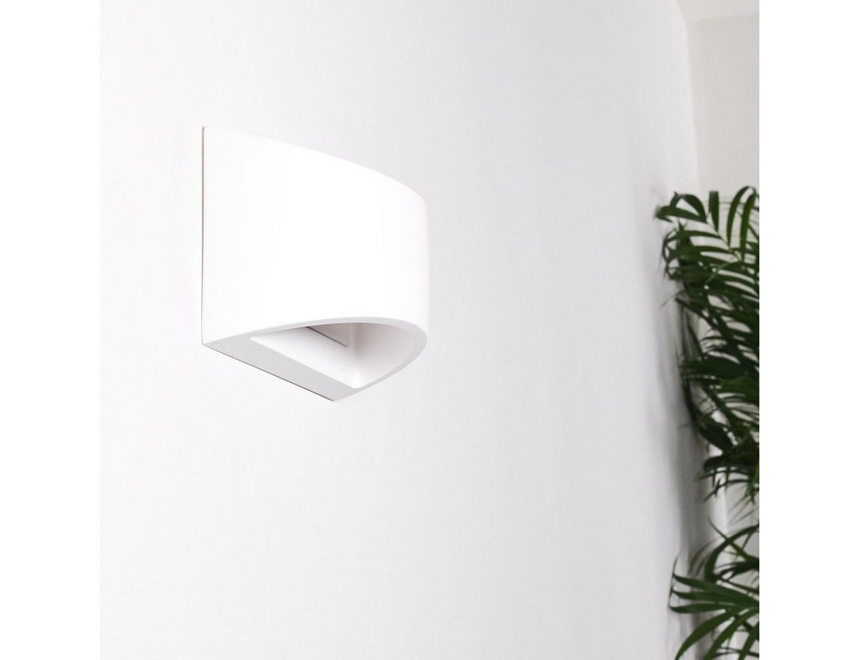 hofstein Wandleuchte »Alli« Wandlampe aus Keramik in Weiß, ohne Leuchtmittel, mit Up & Down-Effekt, 1xG9, Innen mit handelsüblichen Farben bemalbar Bild 2