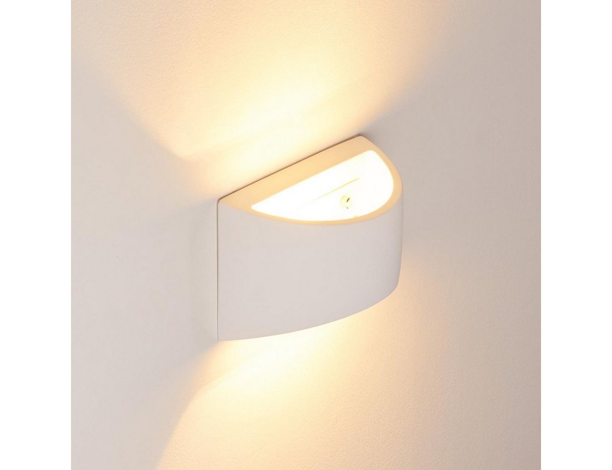 hofstein Wandleuchte »Alli« Wandlampe aus Keramik in Weiß, ohne Leuchtmittel, mit Up & Down-Effekt, 1xG9, Innen mit handelsüblichen Farben bemalbar Bild 3