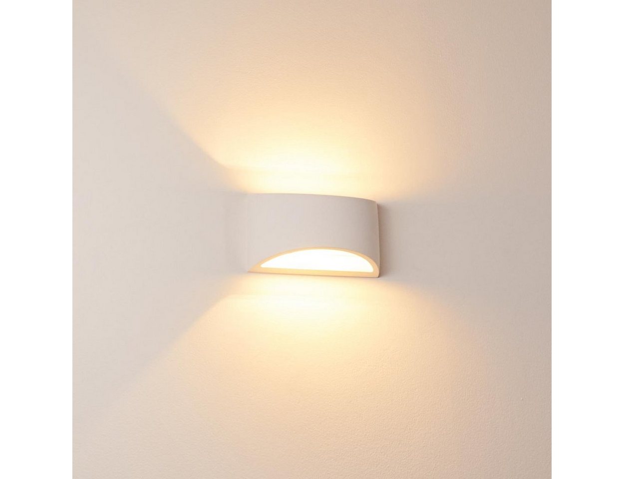 hofstein Wandleuchte »Alli« Wandlampe aus Keramik in Weiß, ohne Leuchtmittel, mit Up & Down-Effekt, 1xG9, Innen mit handelsüblichen Farben bemalbar Bild 5