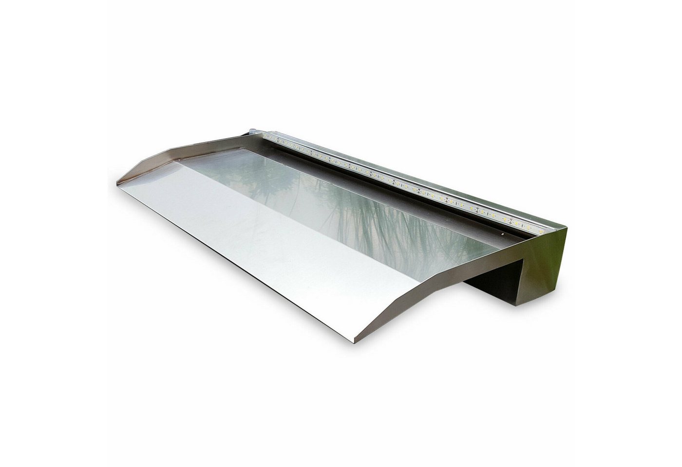 Jürgen Bocker - Gartenambiente Wasserfall Wasserfall 45 cm langer Auslauf Edelstahl matt LED Sets, 45,00 cm Breite Bild 4