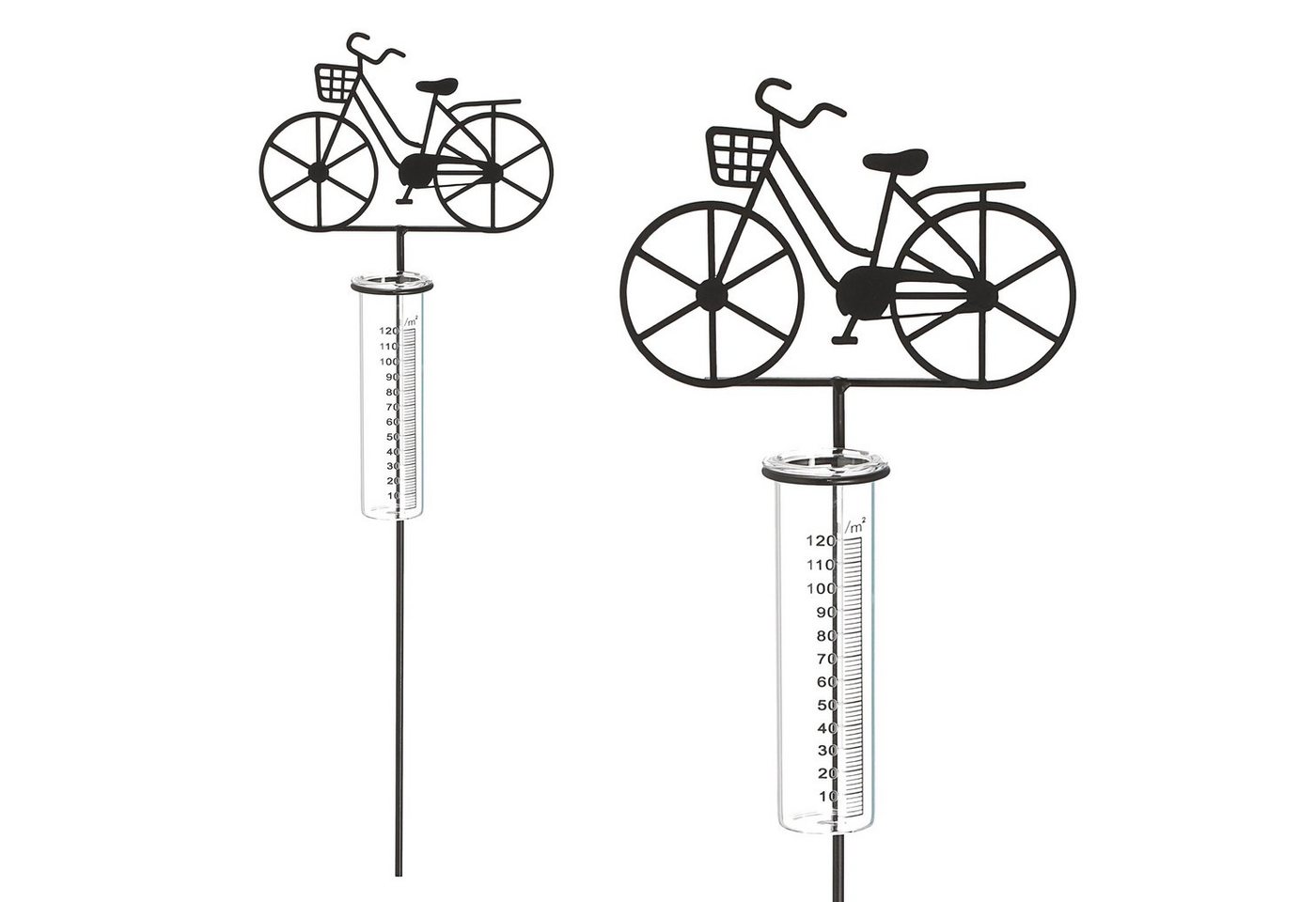 CEPEWA Gartenstecker Gartenstecker Regenmesser Fahrrad Bild 4