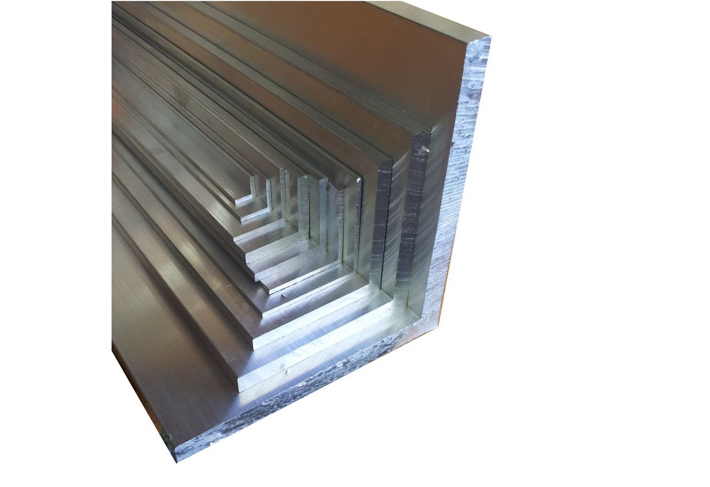 Hofmann & Pabst Winkelprofil Aluwinkel 40 x 40 x 3 mm Aluprofil Winkelprofil Alu (Aluwinkel 40x40x3mm, 100cm), pressblank, Legierung: AlMgSi0,5, Winkel 40x40x3mm, Aluwinkel