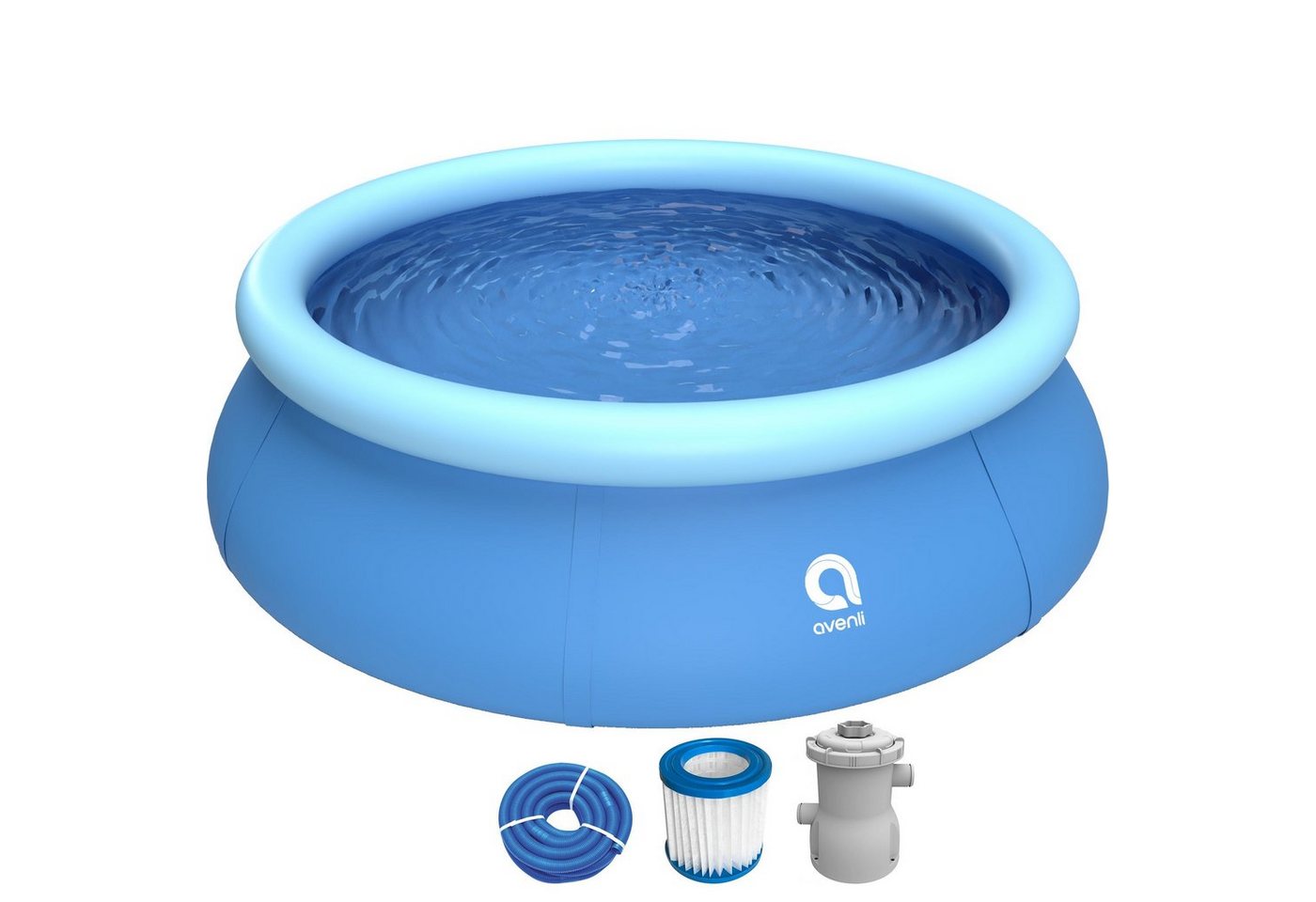Avenli Quick-Up Pool Prompt Set Pool 244 x 63 cm (Aufstellpool Komplettset, Quick Up Pool Komplettset), Swimmingpool inklusive Filterpumpe und Filterkartusche Bild 5
