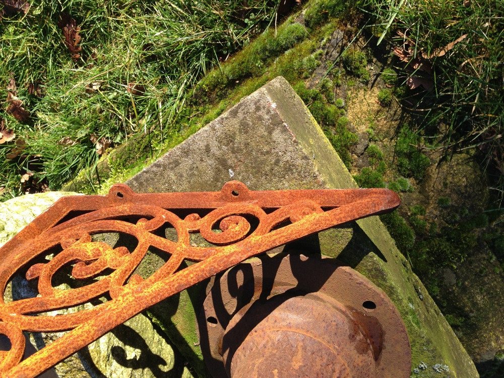 Antikas Wandanker Großer Winkel für Abdach, Vordach-Stütze, Träger als Eck-Ornament Bild 2