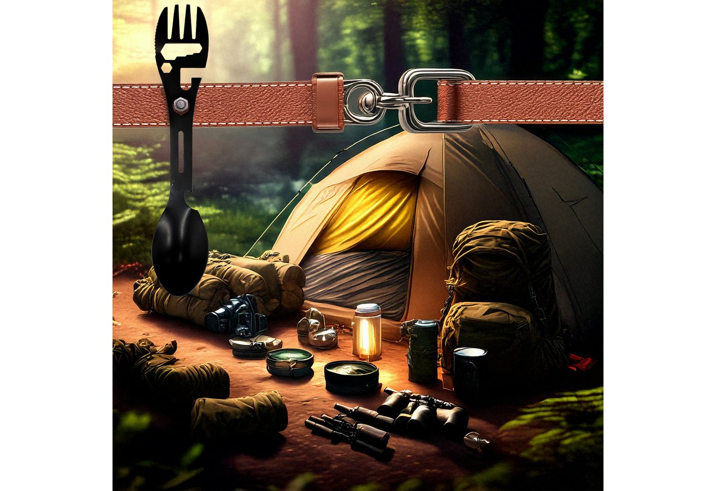 Mad Monkey Multitool Mad Monkey - Campingbesteck Göffel/Multitool Bild 3