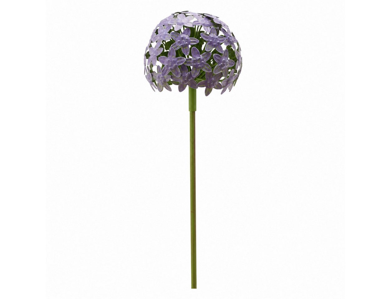 finehomegarden Gartenstecker Pflanzstecker Allium purple "ArtFerro" Metall Ø16,2cm H111,2cm (1-St) Beetstecker Gartenstecker Blütenkugel Gartendeko Stecker/ Paket Bild 2