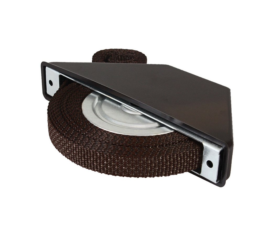 Inovatec Halbeinlass-Gurtwickler Rollladen Halbeinlass Gurtwickler Mini 5 m Gurtband, Gurtbreite 15 mm, 1-tlg.
