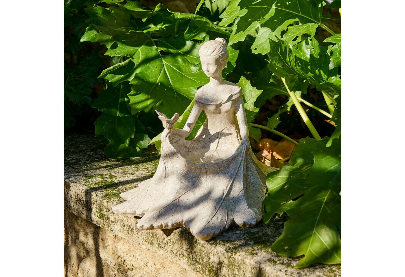 Mirabeau Gartenfigur Deko-Figur Finnedra antikcreme Bild 3