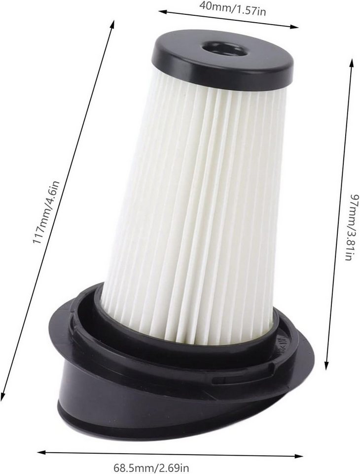 FELIXLEO Ersatzfilter 2 Staubfilter für Rowenta ZR005201 2950 RH6543 RH6545WH Waschbar ABS Bild 5