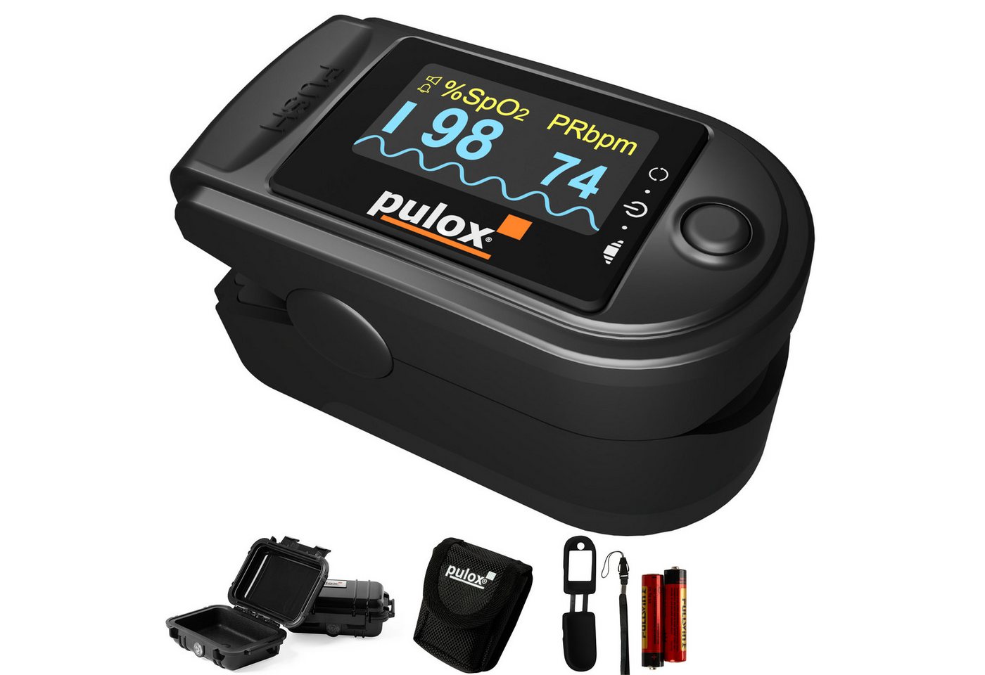 pulox Pulsoximeter PO-200A mit Alarm und Pulston Bild 5
