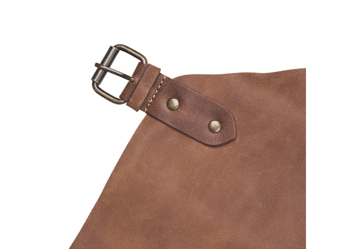 DRAKENSBERG Grillschürze Herren»Bob« (M-XL) Havanna-Braun, Premium Leder-Kochschürze, Universalgröße, verstellbar von M-XL Bild 4