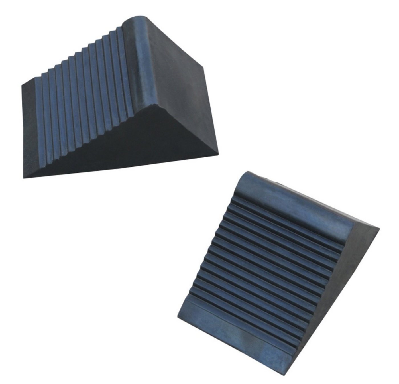 BAYLI Sicherheitskeil 2er Set Unterlegkeile für Anhänger, 12,5cm x 7,5cm x 6cm Gummi Bremsk Bild 4