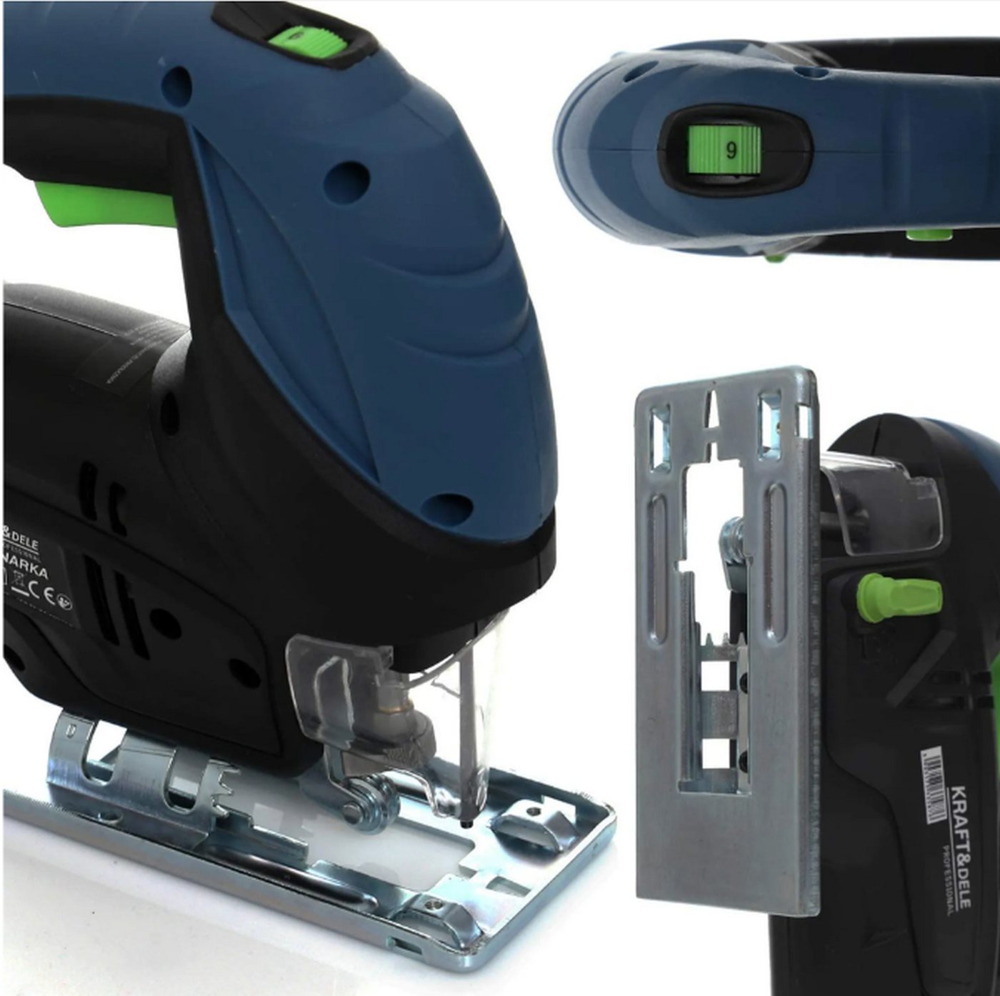 Kraft&Dele Stichsäge Stichsäge Kompakte Sägemaschine 800 W Staubabsaugung für Holz Metall Bild 2