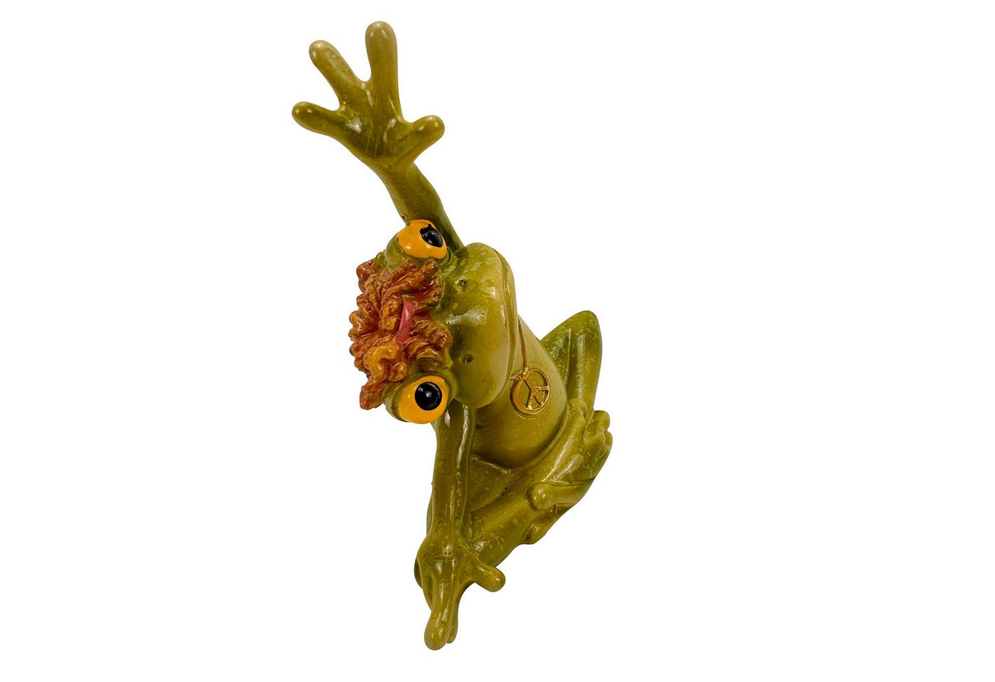 Online-Fuchs Gartenfigur für außen - YOGA Frosch - Dekoration Figuren - wetterfest, (aus Kunstharz gefertigt, glänzender Glossy-Look), ideal für Garten, Terrasse, Balkon, Büro oder Wohnzimmer Bild 2