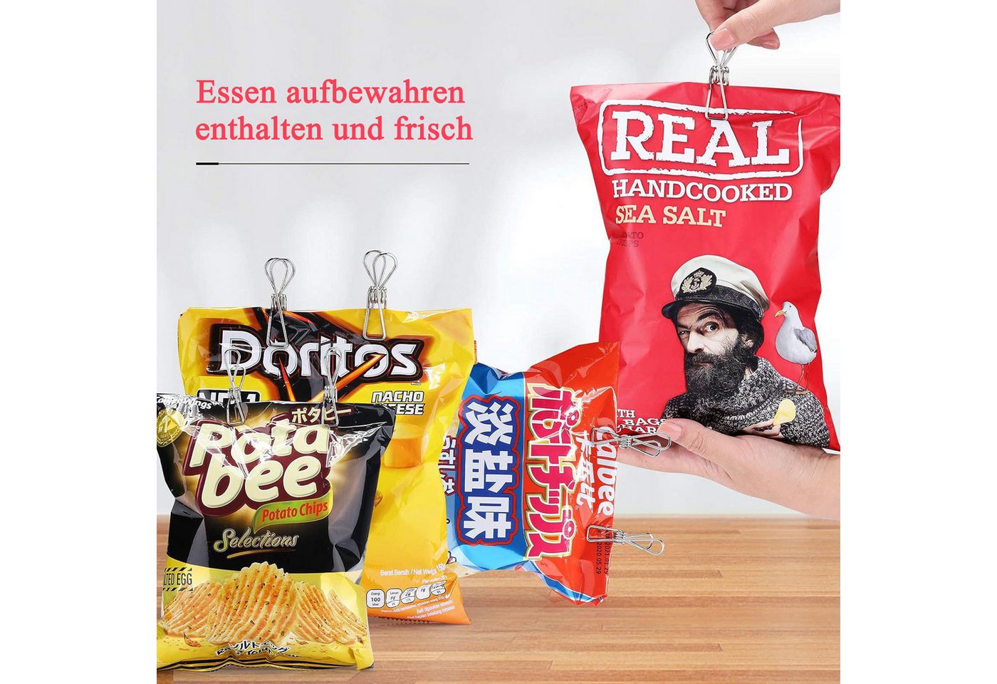 Agger Wäscheklammern Wäscheklammern Edelstahl, 40er-Set, Unverwechselbares Design, Langlebigkeit Bild 4