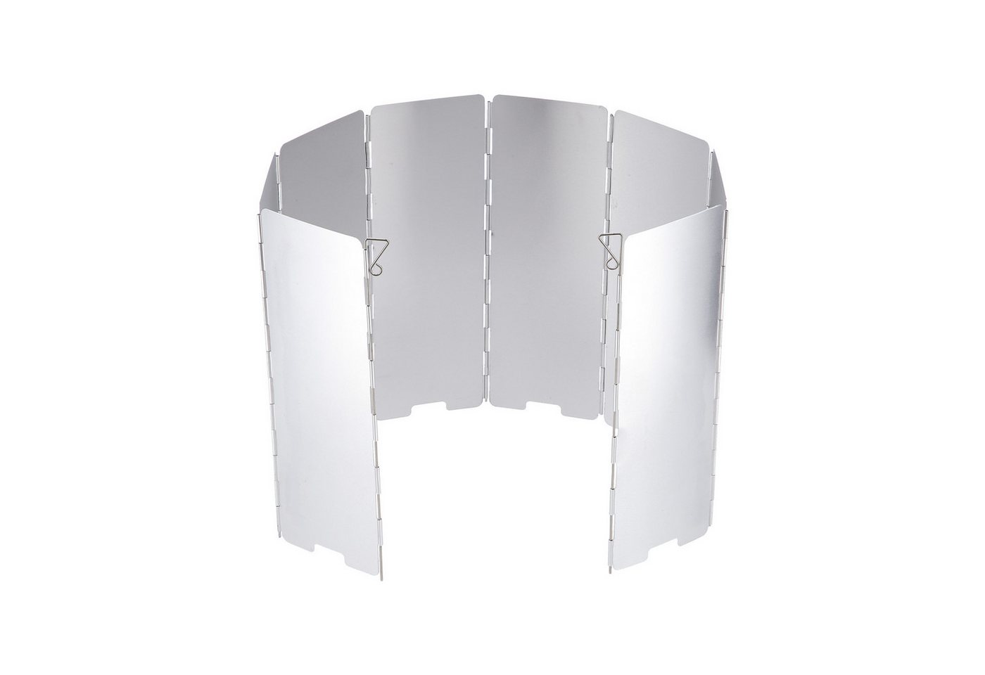 NILS CAMP Grill-Windschutz NC1745 Camping Windschutz für Campingkocher Aluminium 8 Paneele (Packung) Bild 2