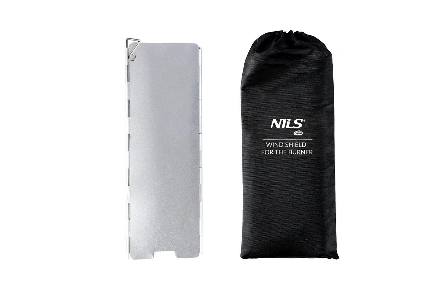 NILS CAMP Grill-Windschutz NC1745 Camping Windschutz für Campingkocher Aluminium 8 Paneele (Packung) Bild 5