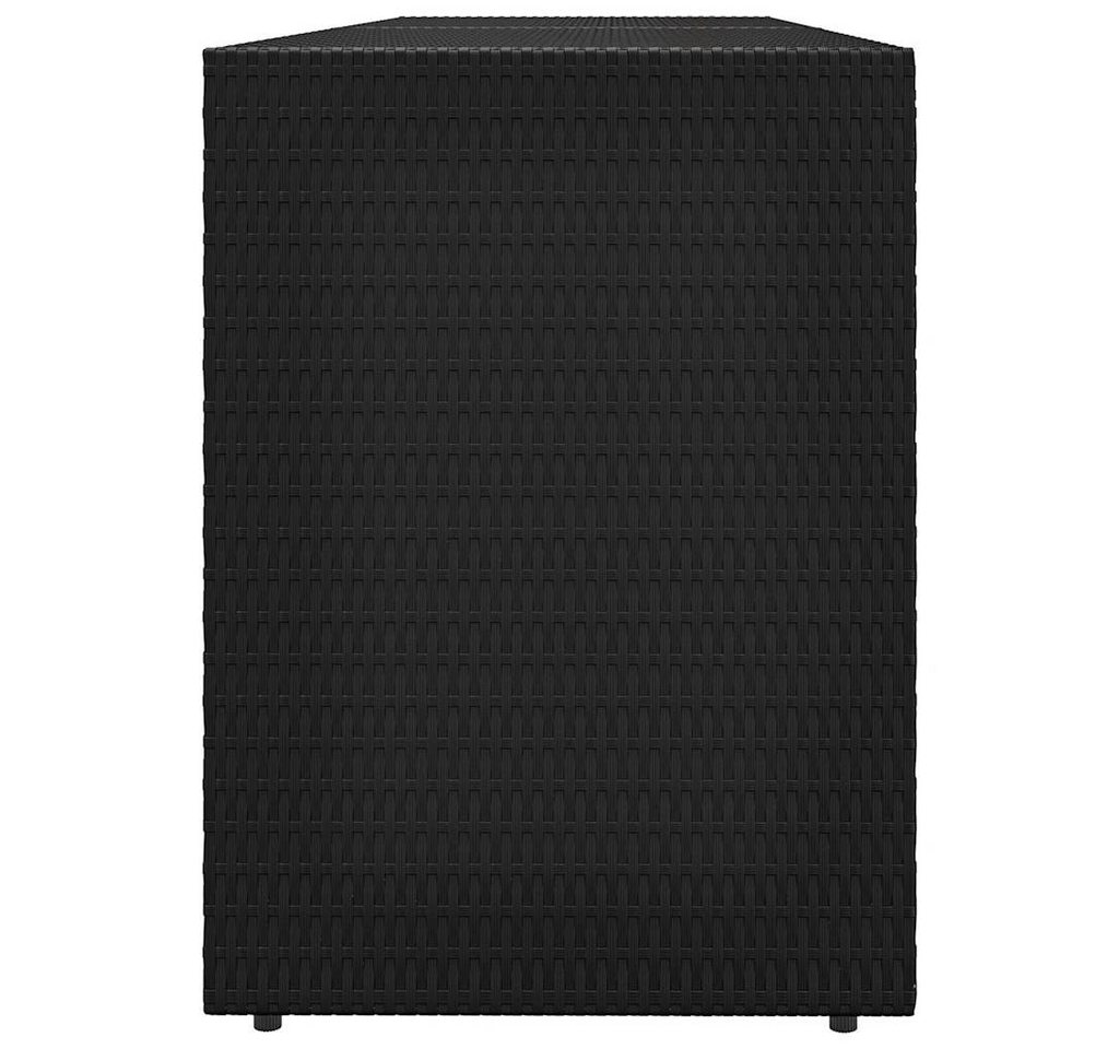 furnicato Garten-Geräteschrank Gartenschrank Echtholz 198 x 55,5 x 80 cm Schwarz, (1 St) Bild 4