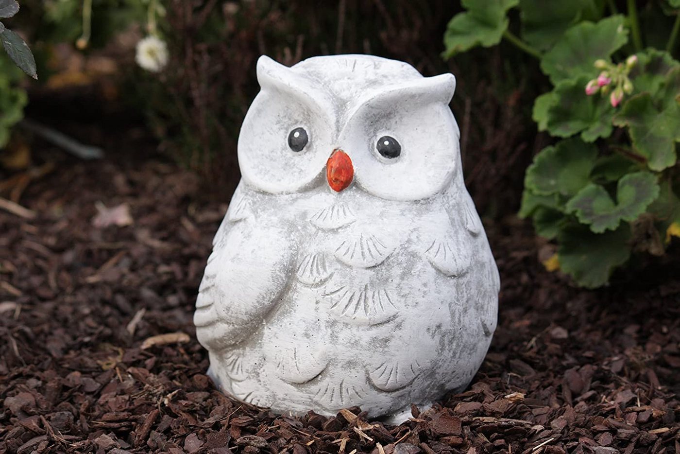 Stone and Style Gartenfigur Frostfeste Steinfigur Eule Hedwig Bild 2
