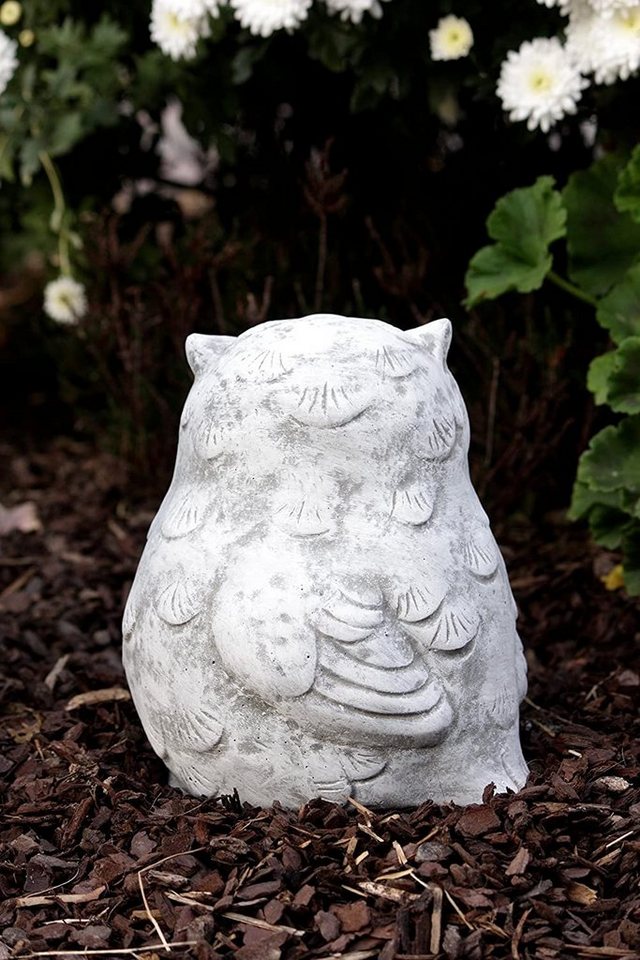 Stone and Style Gartenfigur Frostfeste Steinfigur Eule Hedwig Bild 4