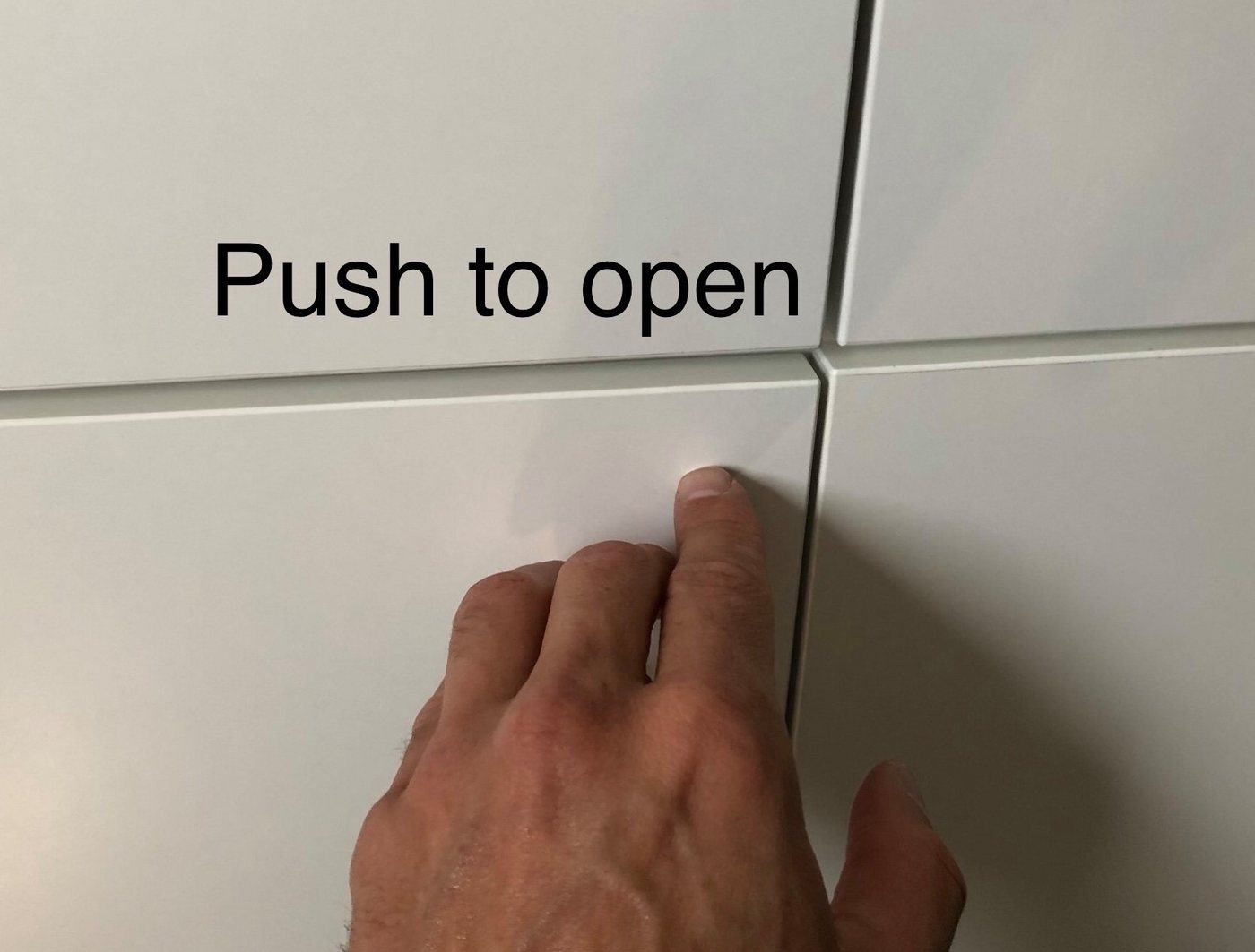 NELI Möbelbeschlag Drucktüröffner - Push to open - passend auch für „METOD“ (IKEA) (3 St) Bild 4