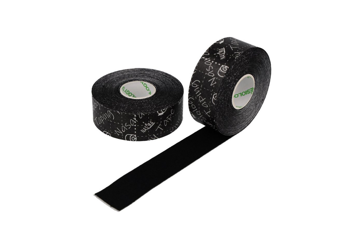 NASARA Kinesiologie-Tape 2,5cm x 5m - 2 Rollen in 9 Farben