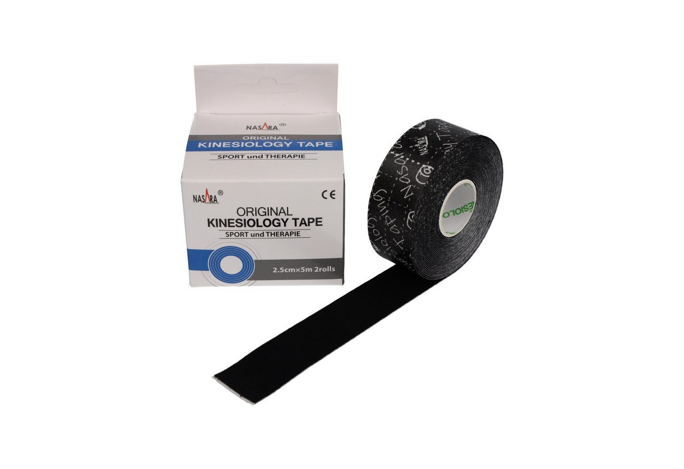 NASARA Kinesiologie-Tape 2,5cm x 5m - 2 Rollen in 9 Farben Bild 2