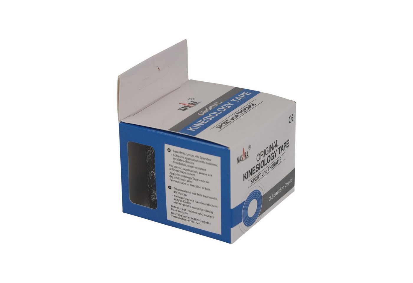 NASARA Kinesiologie-Tape 2,5cm x 5m - 2 Rollen in 9 Farben Bild 4
