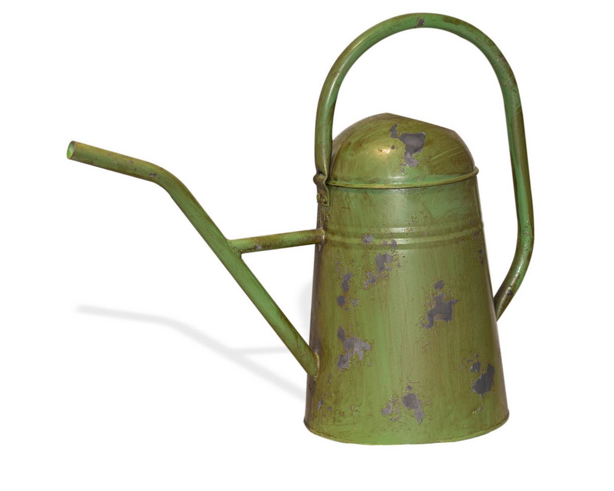 Antikas Gartenpflege-Set Gießkanne aus Blech, Grün, Deko-Kanne, Eisenkanne im Shabby-Chick Bild 5