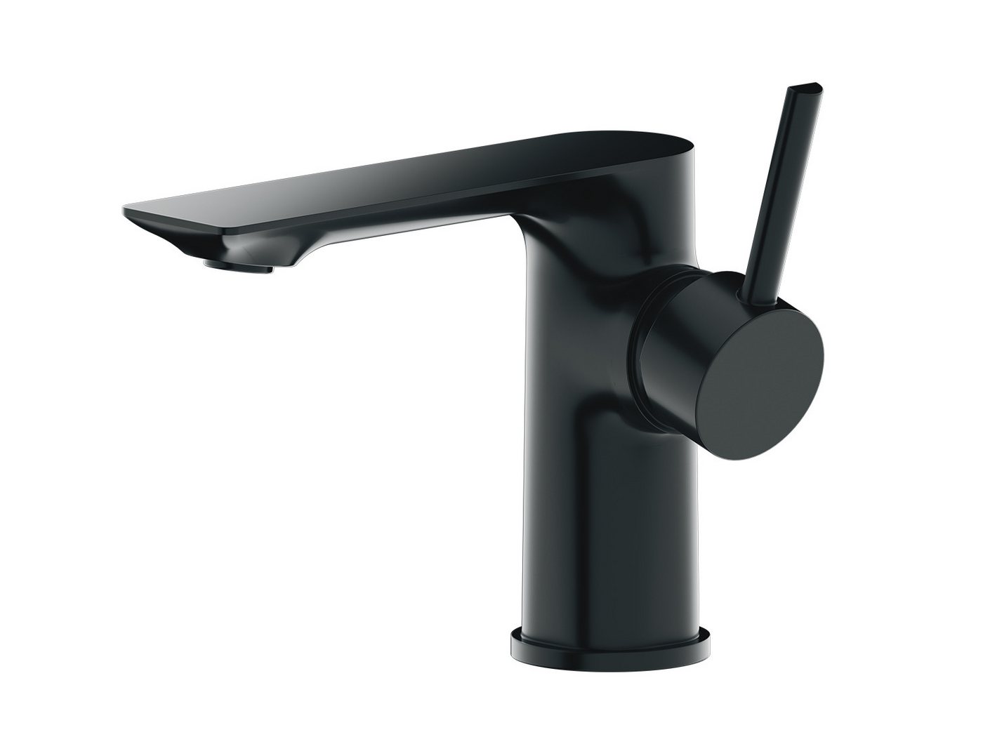 Aqua Bagno Waschtischarmatur Einhebelmischer Mischbatterie Waschtischarmatur matt schwarz (Badarmatur, Waschbeckenarmatur, EHM) Waschbeckenarmatur matt schwarz Bild 3