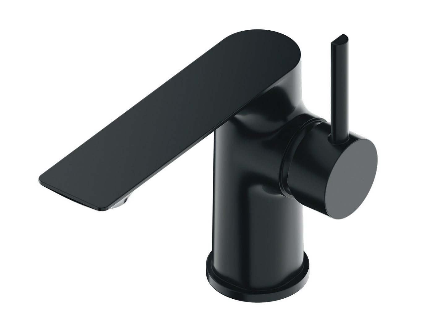 Aqua Bagno Waschtischarmatur Einhebelmischer Mischbatterie Waschtischarmatur matt schwarz (Badarmatur, Waschbeckenarmatur, EHM) Waschbeckenarmatur matt schwarz Bild 4