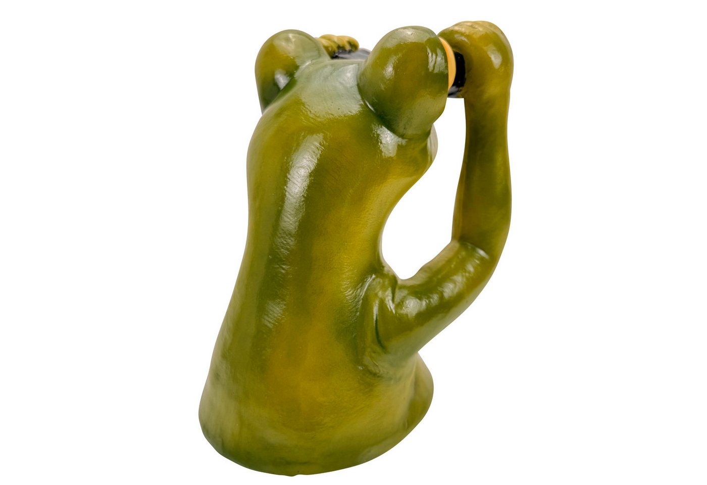 Online-Fuchs Gartenfigur Deko Figuren Frosch mit Fernglas, Spanner für Garten, Balkon, Terrasse, Gartenstecker, Beetstecker - wetterfest, für den Außenbereich geeignet Bild 5