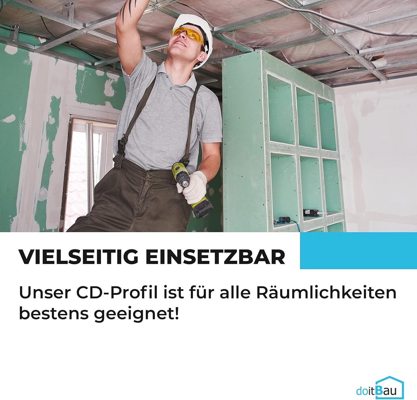 doitBau Deckenprofil 24 Profile CD Deckenprofil 60x27 je 2,6m (24-St) Bild 2