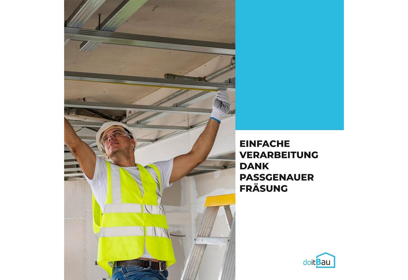 doitBau Deckenprofil 24 Profile CD Deckenprofil 60x27 je 2,6m (24-St) Bild 5