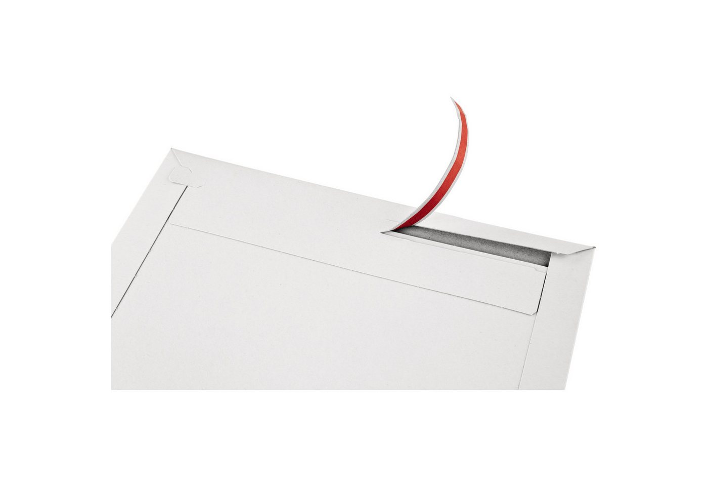 COLOMPAC Versandkarton Geschenkbox Small CP068.92/02 rote Schleife weiß