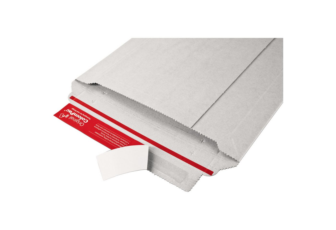 COLOMPAC Versandkarton Geschenkbox Small CP068.92/02 rote Schleife weiß Bild 2