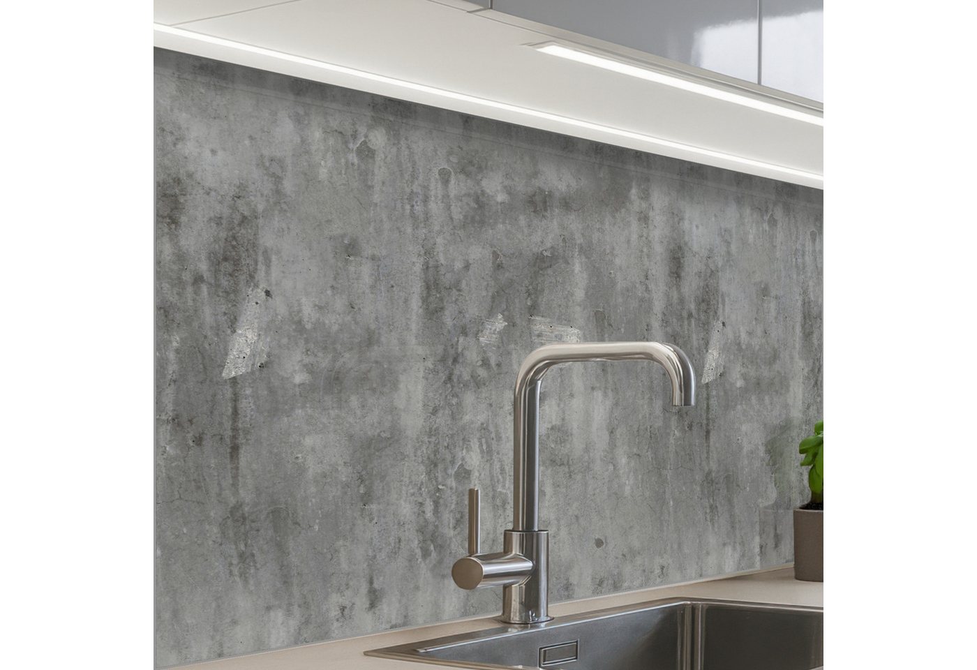 KitchenYeah Küchenrückwand Muster selbstklebend (keine Folie) Rost - Beton - Muster, (1-tlg), Spritzschutz, Küche, Rückwand, Küchenwand, Küchenfront, 30x20 cm Bild 2