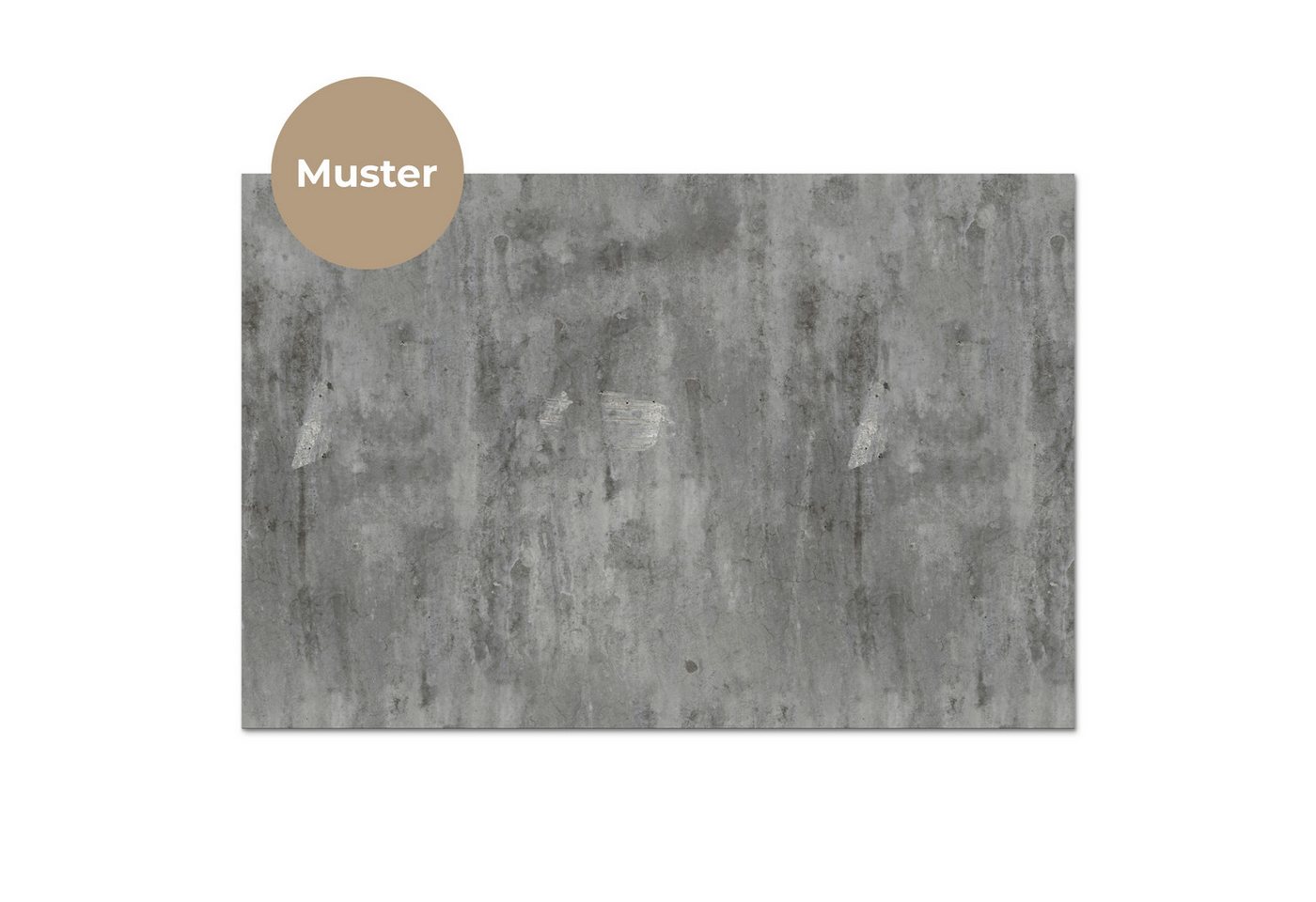 KitchenYeah Küchenrückwand Muster selbstklebend (keine Folie) Rost - Beton - Muster, (1-tlg), Spritzschutz, Küche, Rückwand, Küchenwand, Küchenfront, 30x20 cm Bild 3
