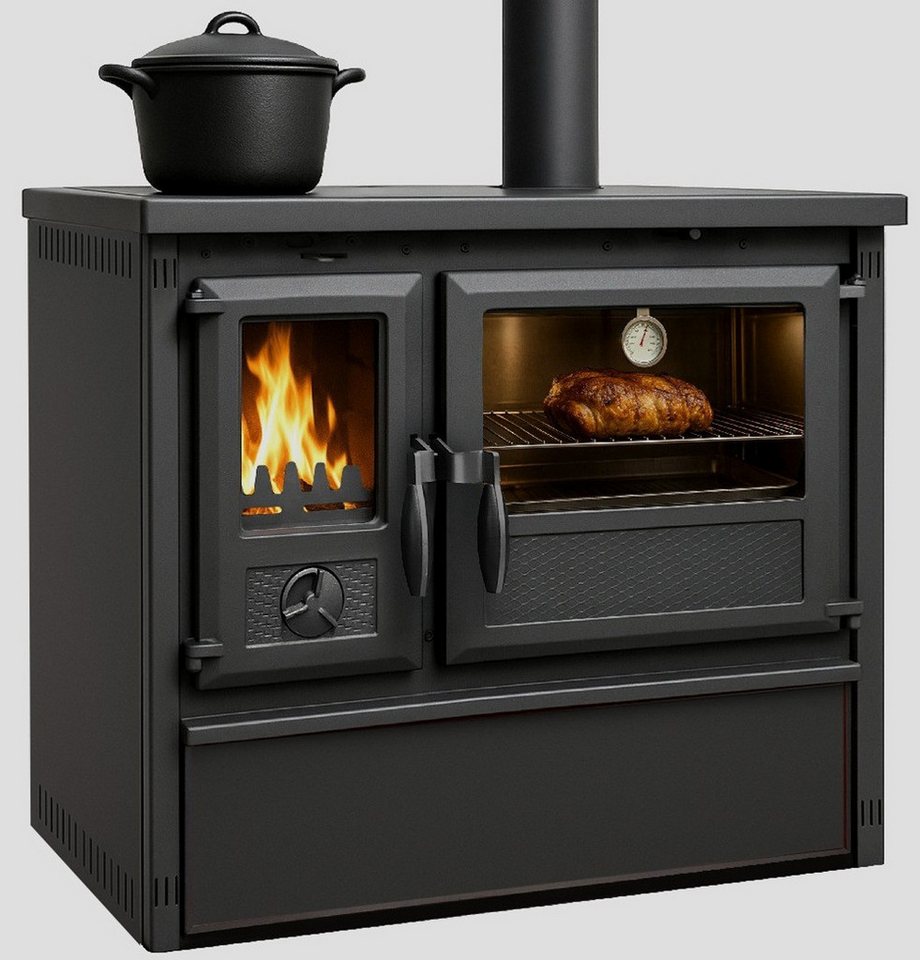 TRGO Gartenkamin Outdoor-Küchenofen Außenherd Holzherd Modell Forno - schwarz - 6 kW Bild 3