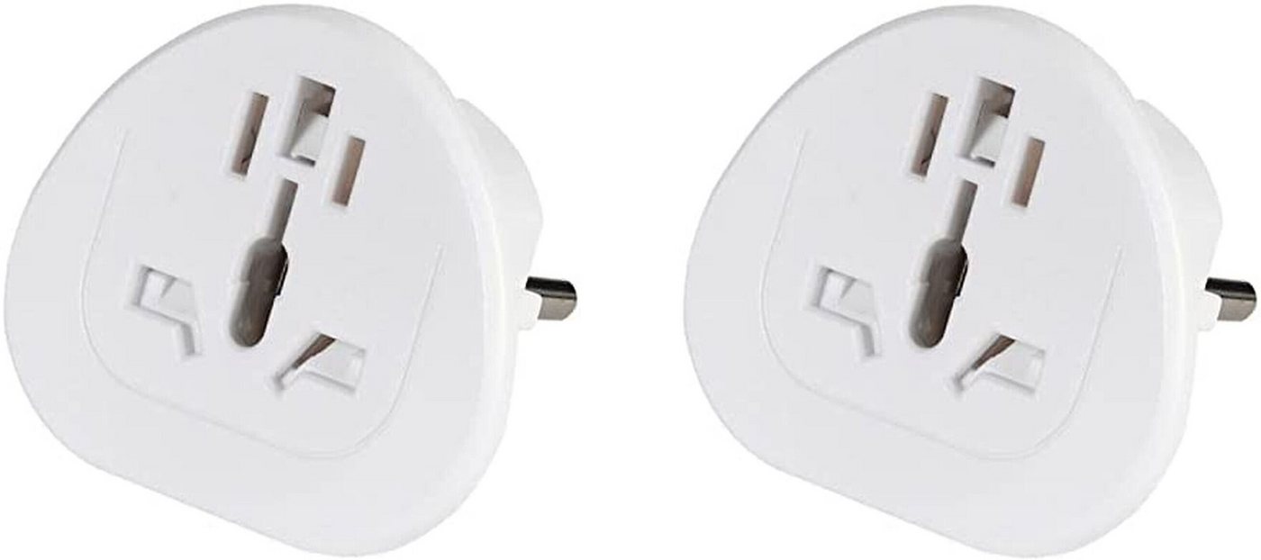 Vivanco Steckdose Reisesteckdose Reisestecker USA UK Italien Australien auf DE [4er], Kabellos, weltweit