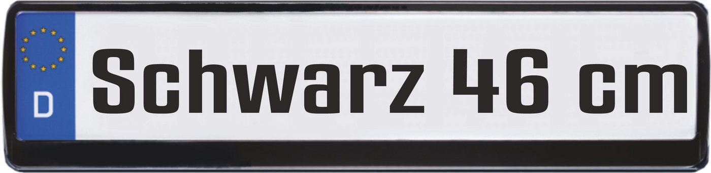 Hermann Schütz Kennzeichenhalter Kennzeichenrahmen 46 cm Schwarz 1 Stück