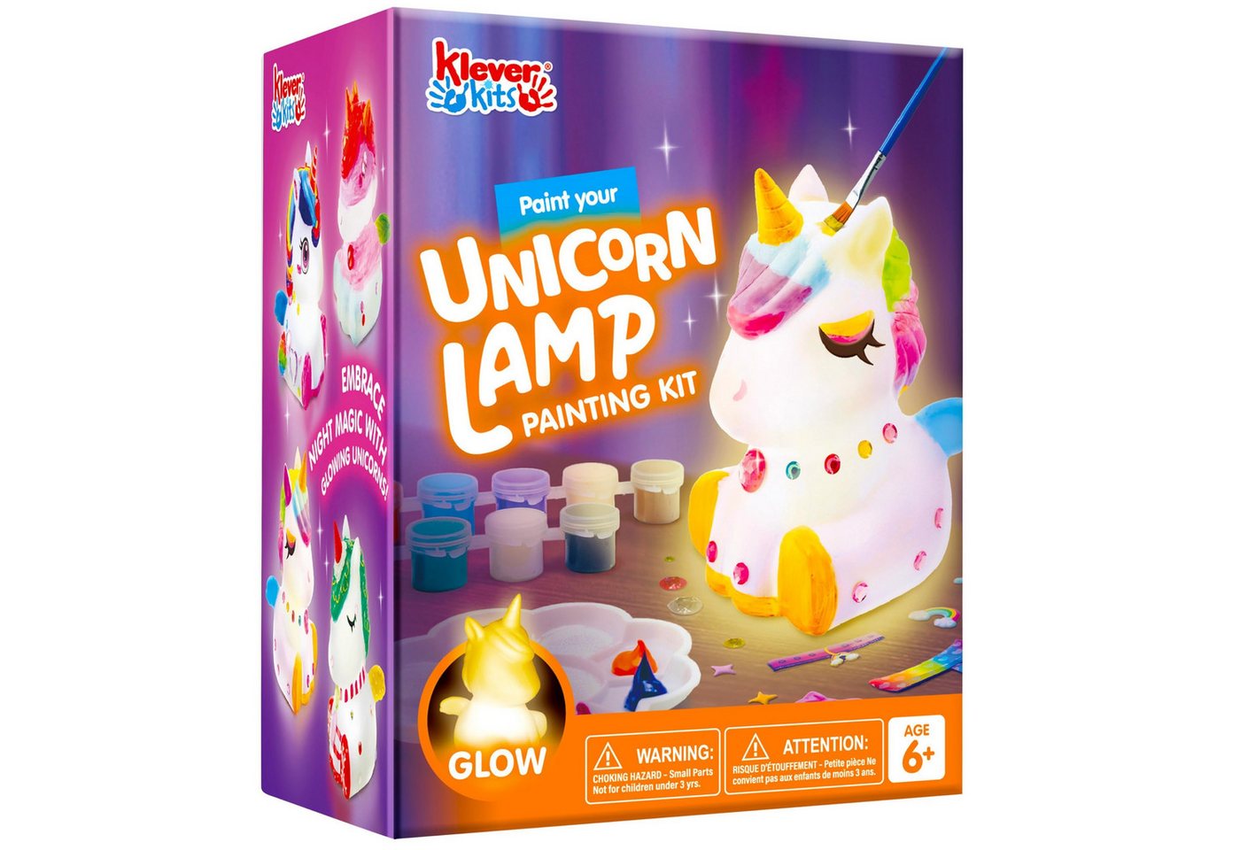 Klever Kits Bastelscheren Klever Kits Einhorn Lampe Bastelset Kinder ab 6+ jahre, (1-tlg)