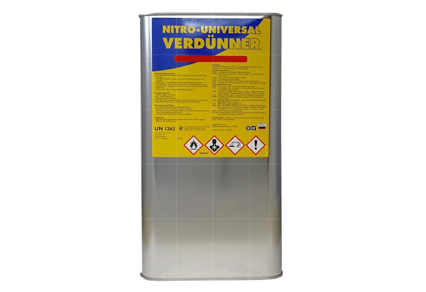 Wilckens Farben Polyurethan-Verdünnung Nitro-Universal Verdünnung - 5 Ltr