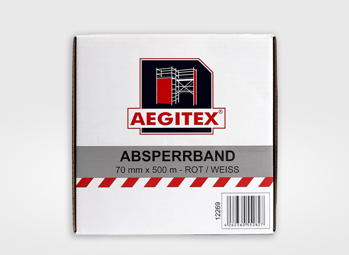 AEGITEX Absperrband AEGITEX Absperrband im Karton 500m rot/weiß, 50000 cm, 500 m Bild 5