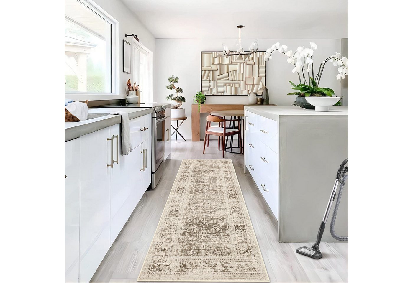 GarveeMore Teppich Wohnzimmer Waschbarer Teppich