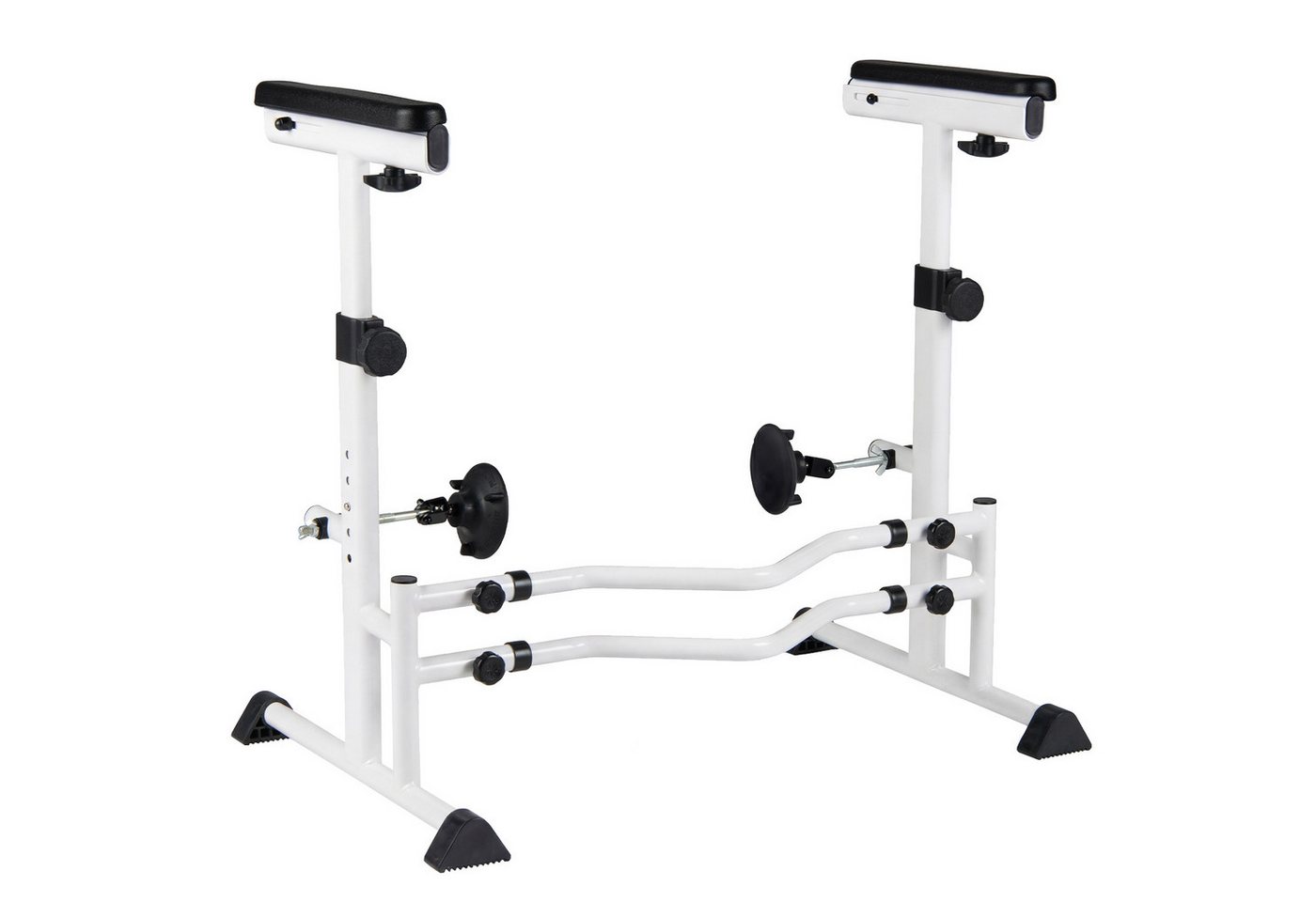 COSTWAY WC-Aufstehhilfe, belastbar bis 136 kg, Mit Haltegriff, drehbaren Klemmen & rutschfesten Füßen Bild 3