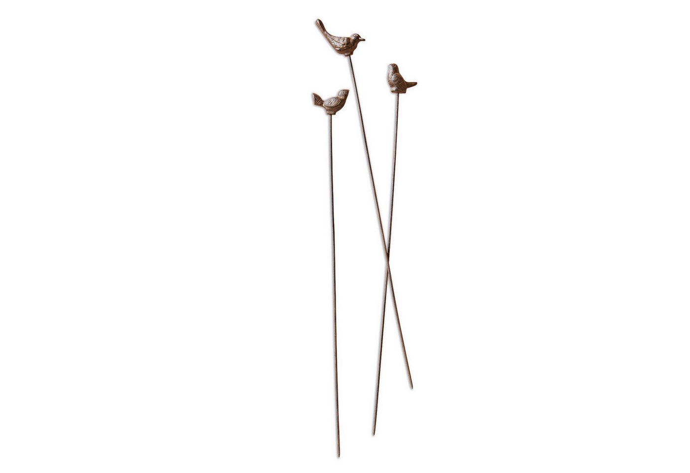 Mirabeau Gartenstecker Gartenstab 3er Set Laver antikbraun Bild 2
